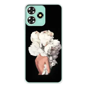 Чехлы (ART) Цветы на ZTE Blade A73 (VPrint) (Білі квіти)