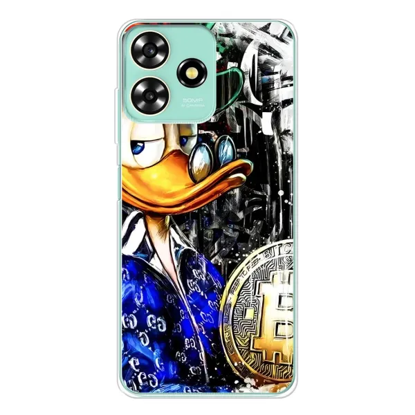 Чехол с принтом «Биткойн Скрудж» для ZTE Blade A73