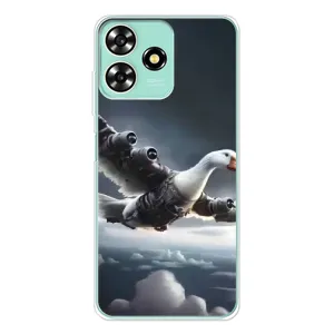 Чохол з мемом Тралалело тралала на ZTE Blade A73 (Бомбардіні гусіні)