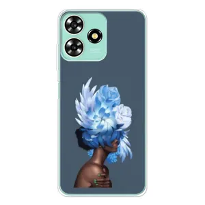 Чехлы (ART) Цветы на ZTE Blade A73 (VPrint) (Квіти на голові)