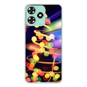 Новорічні Чохли для ZTE Blade А73 (VPrint) (Ялинка в огоньках)