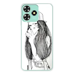 Чехол с печатью для ZTE Blade A73 - (Мода) (AlphaPrint) (Фото девочки)