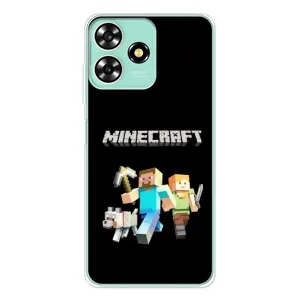 Чохол Майнкрафт на ZTE Blade A73 (AlphaPrint) Minecraft (герої Minecraft)