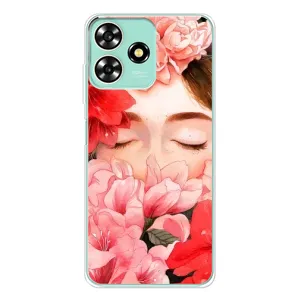 Чехлы (ART) Цветы на ZTE Blade A73 (VPrint) (Очі в квітах)