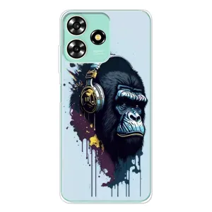 Чохол з Мавпами ZTE Blade A73 - (AlphaPrint) (Горила в навушниках)