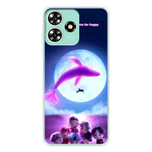 Чохли BTS для ZTE Blade A73 (AlphaPrint) (КИТ BTS)