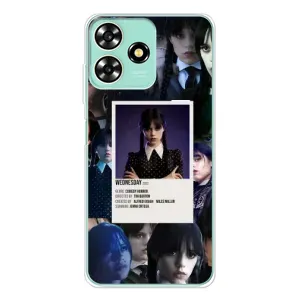Чохли Венсдей на ZTE Blade A73 Уенсдей (AlphaPrint) (колаж Венздей)