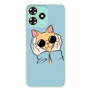 Чохол на ZTE Blade А73 з Котиками (VPrint) (Котик в окулярах)