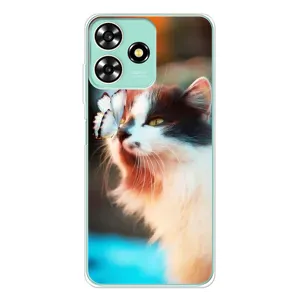 Чохол на ZTE Blade А73 з Котиками (VPrint) (Котик з метеликом)