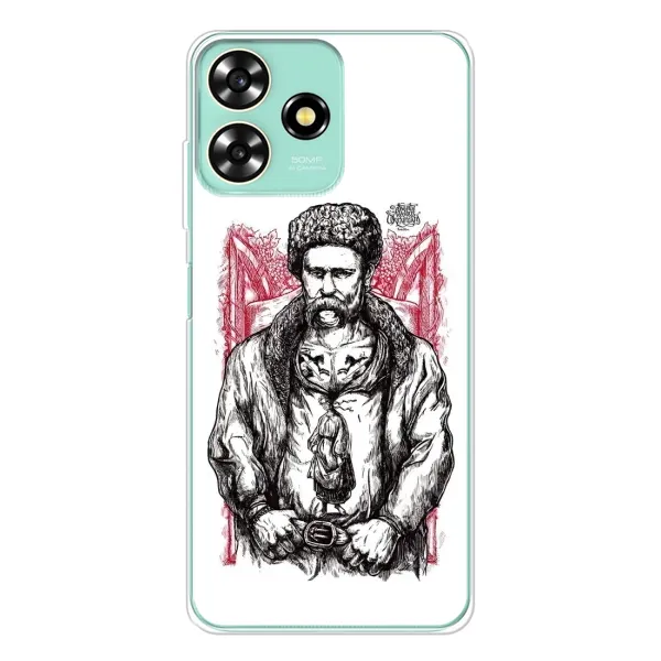 Чохол з принтом «Козак Шевченко» для ZTE Blade A73