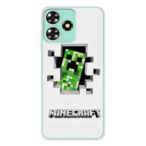 Чохол Майнкрафт на ZTE Blade A73 (AlphaPrint) Minecraft (кріпер Майнкрафт)