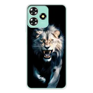 Чохол з картинкою 'Хижаки' для ZTE Blade A73 (Лев у темряві)