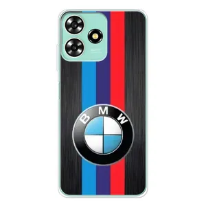 Чехол для ЗТЕ Блейд А73 - с принтом БМВ (AlphaPrint) (Лого BMW)