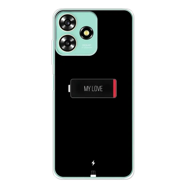 Чехол с принтом «Love battery» для ZTE Blade A73