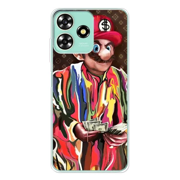 Чехол с принтом «Mario LV» для ZTE Blade A73