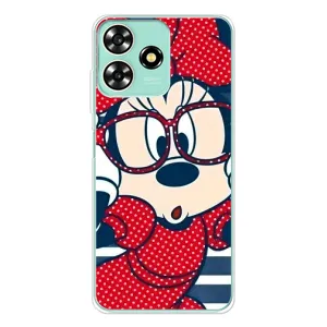Эксклюзивный чехол для ZTE Blade A73 (AlphaPrint - Мультяшные) (Маус в очках)