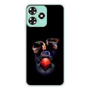 Чохол з Мавпами ZTE Blade A73 - (AlphaPrint) (Три мавпи)