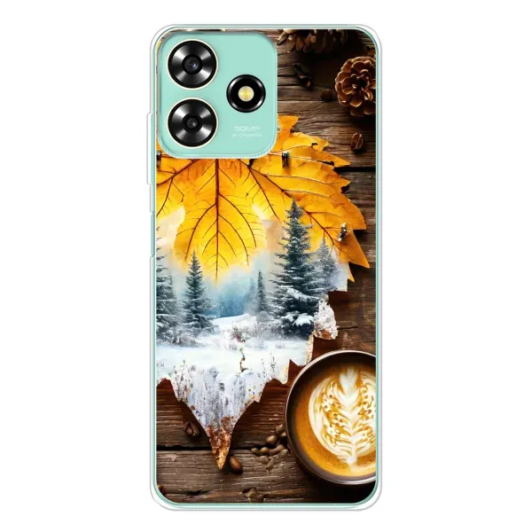 Чехол с принтом «Осенне-зимний кофе» для ZTE Blade A73 Чехол с принтом «Осенне-зимний кофе» для ZTE Blade A73