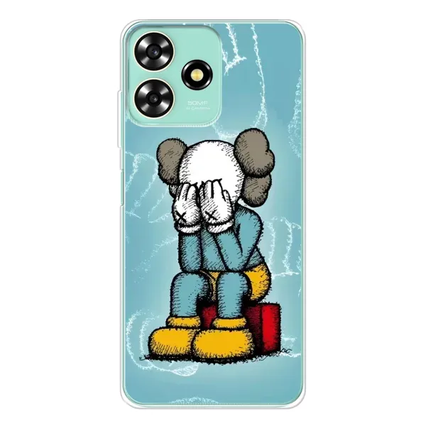 Чехол с принтом «Плач Bearbrick» для ZTE Blade A73