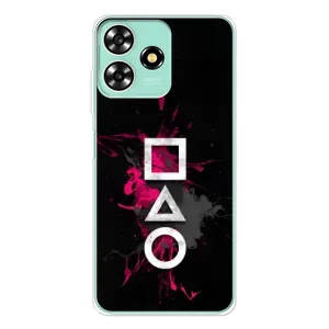 Чохол Гра в кальмара для ZTE Blade A73 (Символи Гра кальмара)