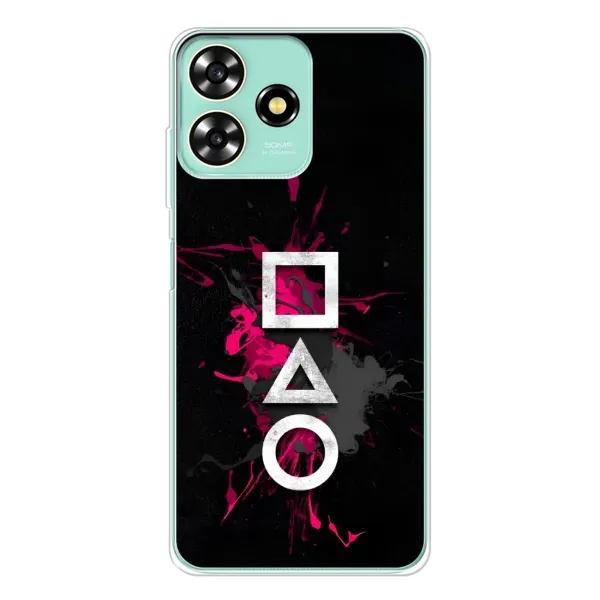 Чехол с принтом «Символы Игра кальмара» для ZTE Blade A73