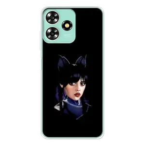 Чохли Венсдей на ZTE Blade A73 Уенсдей (AlphaPrint) (серйозна Венздей)