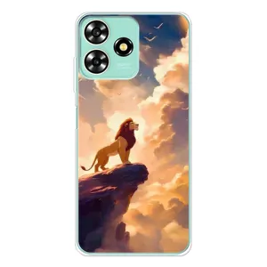 Чохол Король лев на ZTE Blade А73 (Сімба на скелі)