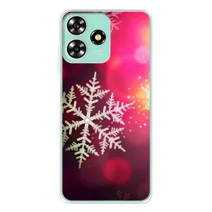 Новорічні Чохли для ZTE Blade А73 (VPrint) (Сніжинка)