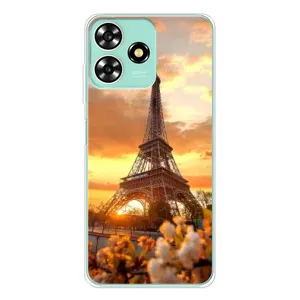 Чехол Эйфелева Башня для ZTE Blade A73 - (AlphaPrint) (Солнечная башня)