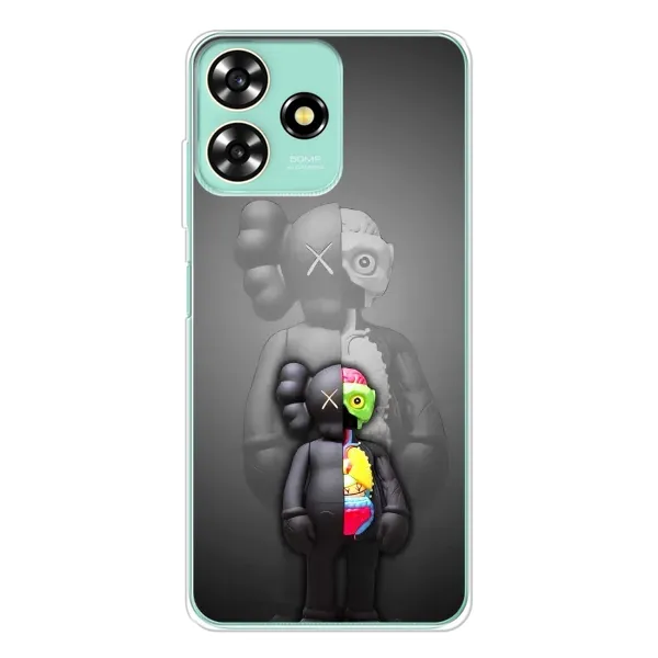 Чехол с принтом «Тело Bearbrick» для ZTE Blade A73