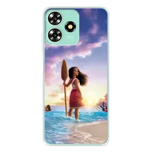 Чохол з мультфільмом Ваяна ZTE Blade A73 (Моана з веслом)