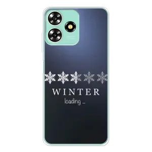 Зимні Чохли для ZTE Blade А73 - прозорий фон (Winter loading)