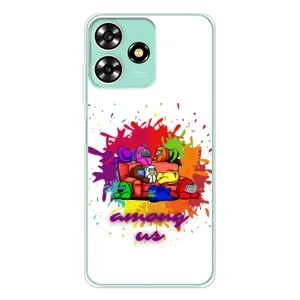 Чехол Амонг Ас для ZTE Blade A73 (AlphaPrint) (Яркий АмонгАс)