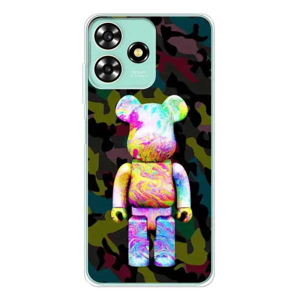 Чехол с принтом «Яркий Bearbrick» для ZTE Blade A73