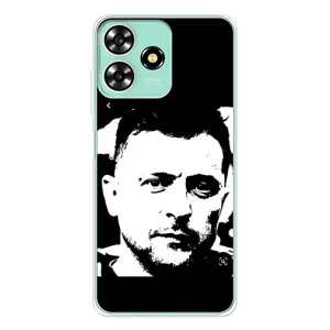 Чохол для ZTE Blade A73 (AlphaPrint - с принтом Зеленського) (Зеленский АРТ)