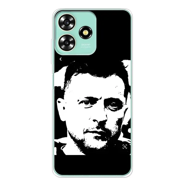 Чехол с принтом «Зеленский АРТ» для ZTE Blade A73