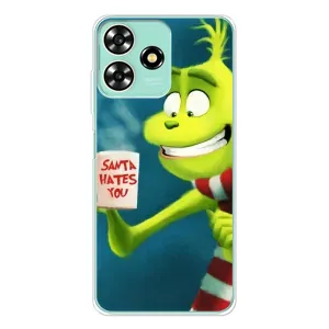 Різдвяні Чохли для ZTE Blade A73 (VPrint) (Зелений Грінч)