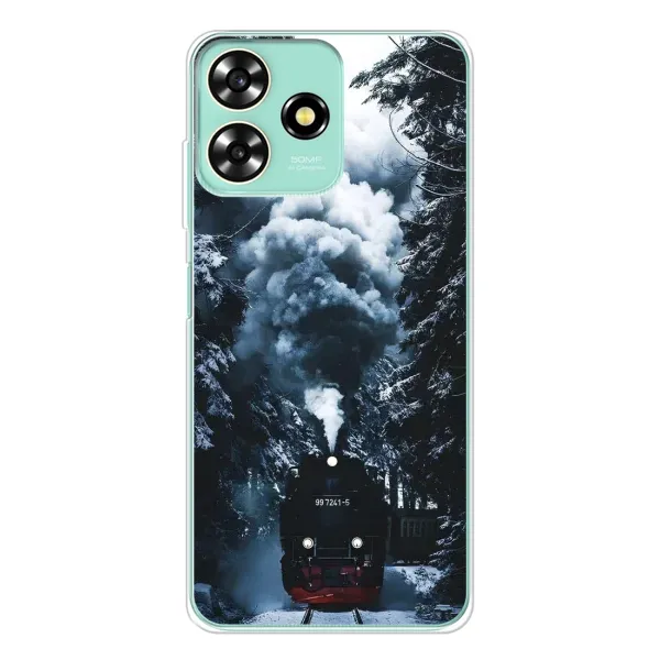 Чехол с принтом «Зимний поезд» для ZTE Blade A73 Чехол с принтом «Зимний поезд» для ZTE Blade A73