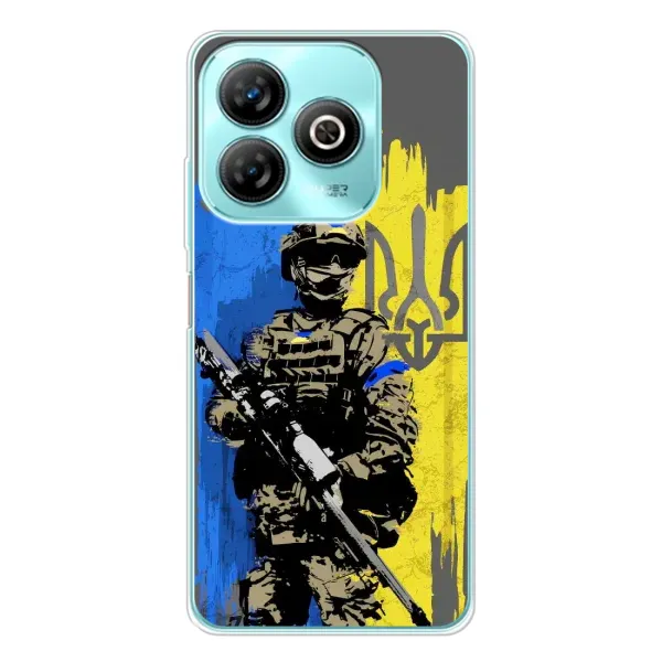 Чехол с принтом «АРТ солдат» для ZTE Blade A75 Чехол с принтом «АРТ солдат» для ZTE Blade A75