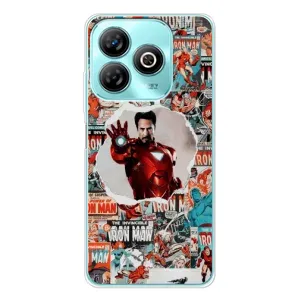 Чехлы с героями Марвел ZTE Blade A75 (VPrint) (Айронмен)