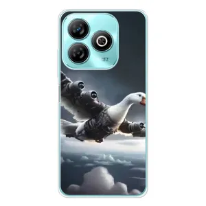 Чехол с мемом Тралалело тралала на ZTE Blade A75 (Бомбардини гусини)