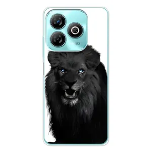 Чехлы с картинками животных ZTE Blade A75 (Черный ЛЕВ)
