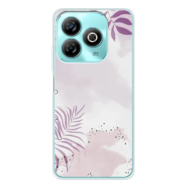 Чохол з принтом «Фіолетове листя» для ZTE Blade A75