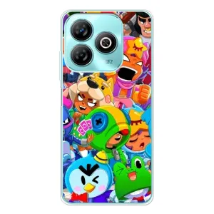 Чехлы Brawl Stars для ZTE Blade A75 (AlphaPrint) (Герои Бравл Старс)