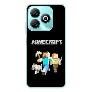 Чехол Майнкрафт на ZTE Blade A75 (AlphaPrint) Minecraft (герои Minecraft)
