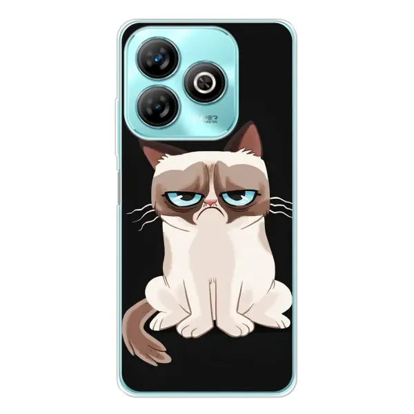 Чехол с принтом «Грустный кот» для ZTE Blade A75 Чехол с принтом «Грустный кот» для ZTE Blade A75