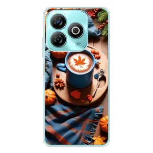 Чехол с принтом «Кофе и тыковки» для ZTE Blade A75