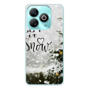Новогодние, Праздничные Чехлы для ZTE Blade A75 - 2024 год (Let it snow)