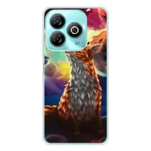 Чехлы с картинкой Лисички для ZTE Blade A75 (VPrint) (Лисица в космосе)