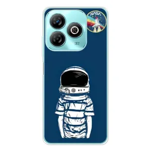 Чехол NASA для ZTE Blade A75 (AlphaPrint) (Мальчик в шлеме)